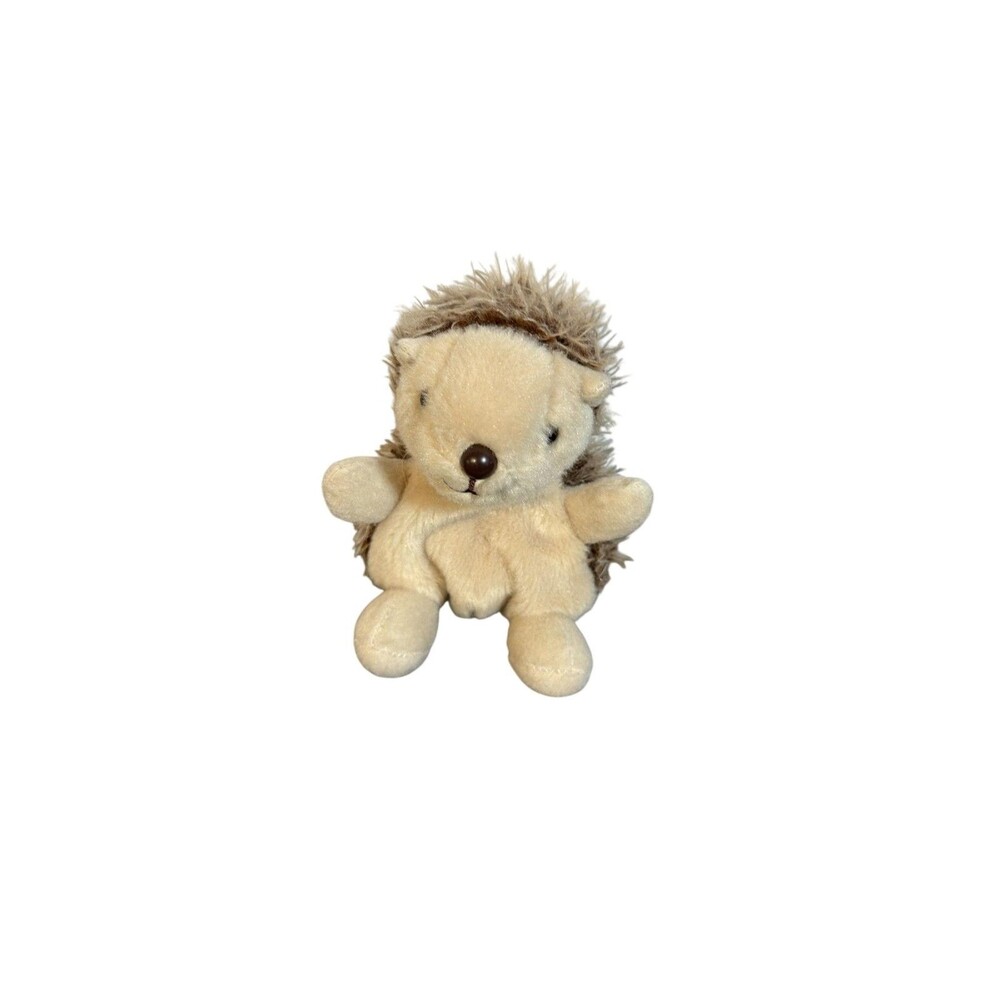 Aurora Palm Pals Hedgehog Plush Stuffed Animal Mini Brown Tan Soft Cute Toy